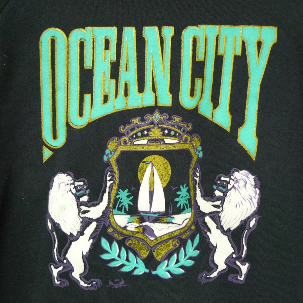 vintage 80s Ocean City sweatshirt . made in USA - Picture 2 of 4